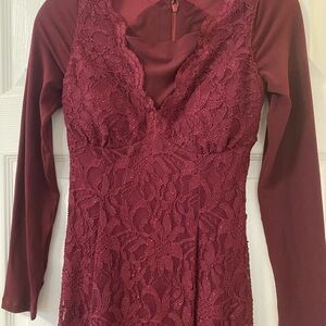 Camille La Vie Burgundy Dress